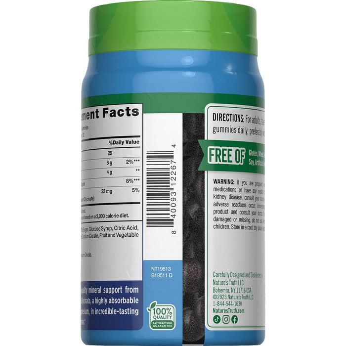 Nature's Truth Magnesium Glycinate Dietary Vegan Supplements - 60ct