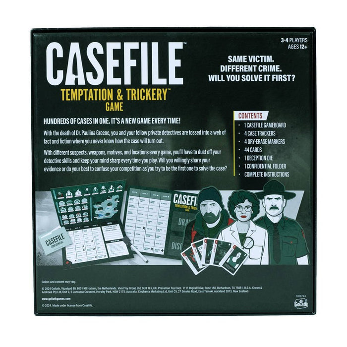 Goliath Casefile: Temptation & Trickery Game