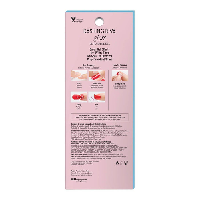 Dashing Diva Nail Art Gloss Palette - Magic Touch - 32ct