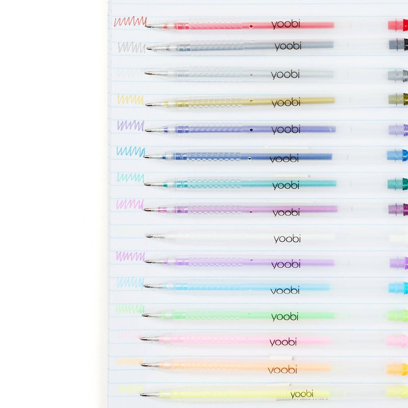 Yoobi 30pk Gel Pens Set Multicolor