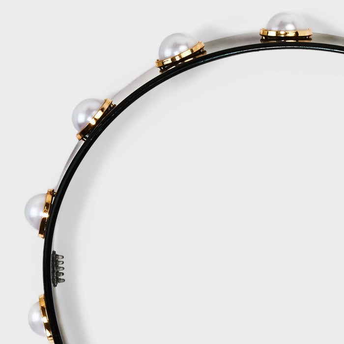 Headband with Pearls - A New Day Gold/Black