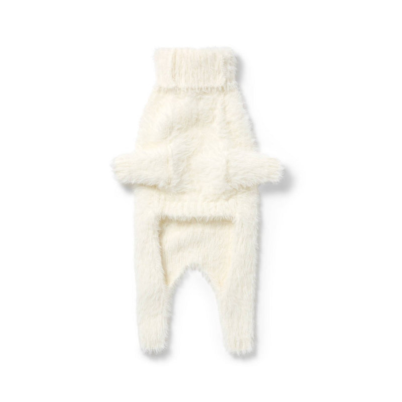 Dog and Cat High Pile Turtleneck Sweater - Cream - The Cuddle Collab with Ghost & Wren - M