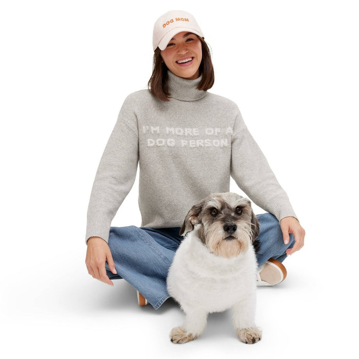 Dog and Cat High Pile Turtleneck Sweater - Cream - The Cuddle Collab with Ghost & Wren - M