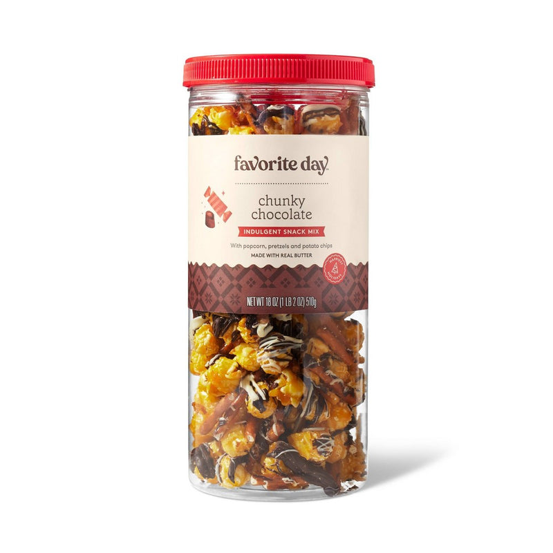 Christmas Chunky Chocolate Indulgent Snack Mix - 18oz - Favorite Day