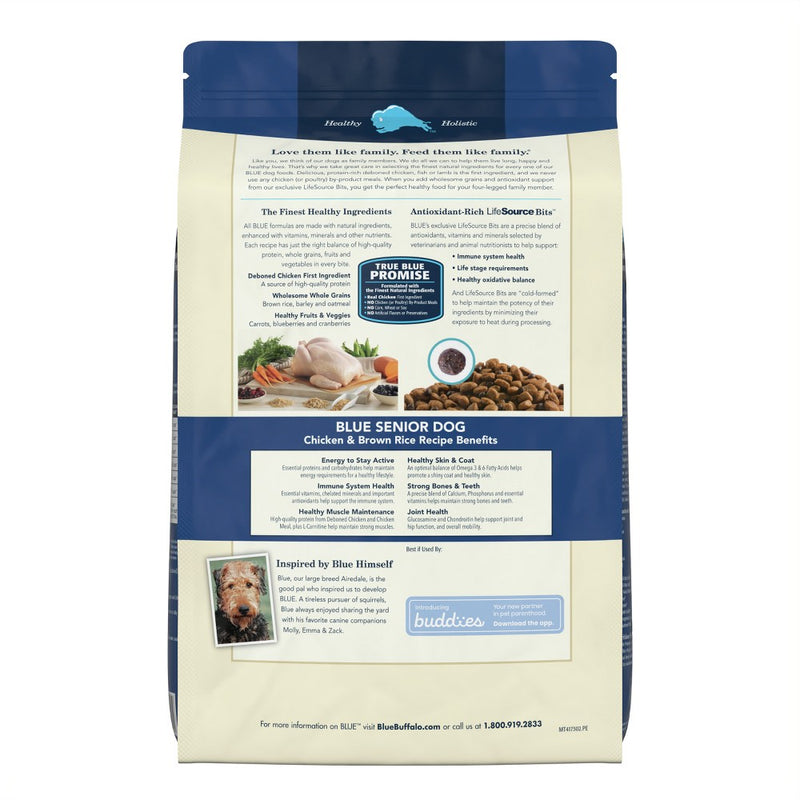 Blue Buffalo Life Protection Formula Natural Senior Dry Dog Food with Chicken and Brown Rice - 15lbs (LOCAL PICKUP ONLY)