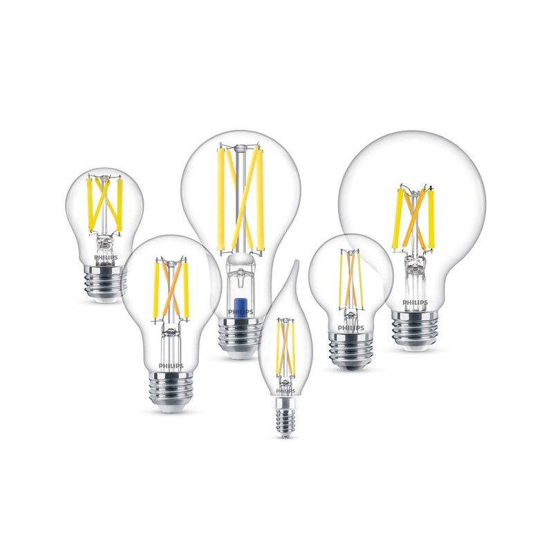 Philips UltraDef LED 60W Clear Soft White A19 2P