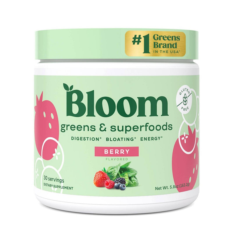 BLOOM NUTRITION Greens and Superfoods Powder - Berry - 30ct