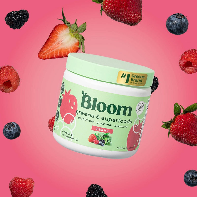 BLOOM NUTRITION Greens and Superfoods Powder - Berry - 30ct