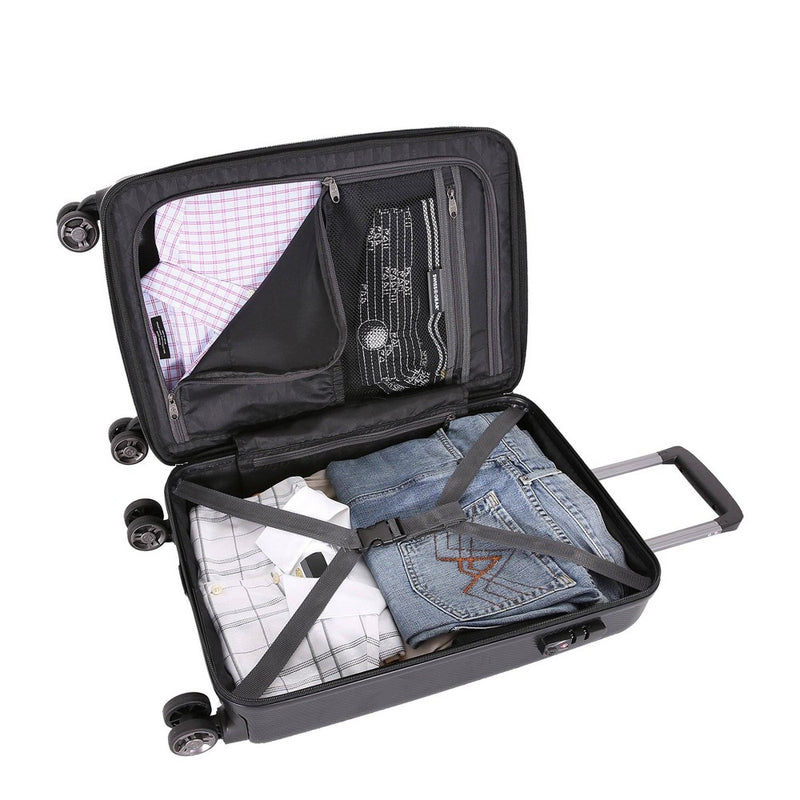 SWISSGEAR Energie Hardside Carry On Spinner Suitcase - Black