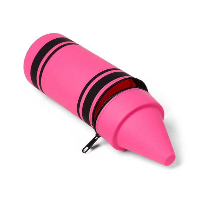 Crayon Shaped Pencil Pouch Pink - up&up