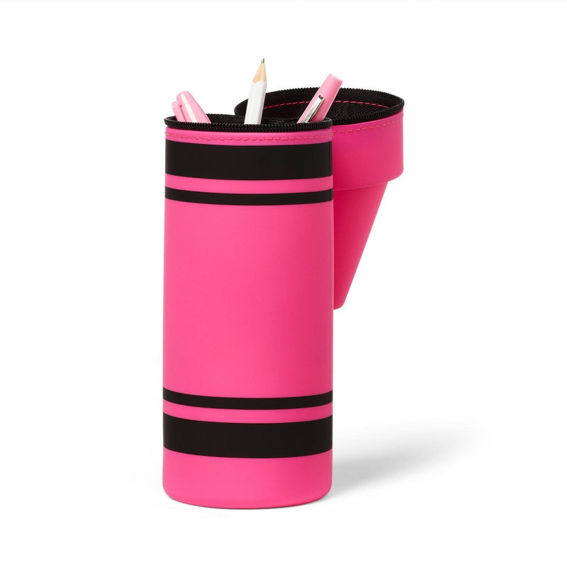 Crayon Shaped Pencil Pouch Pink - up&up