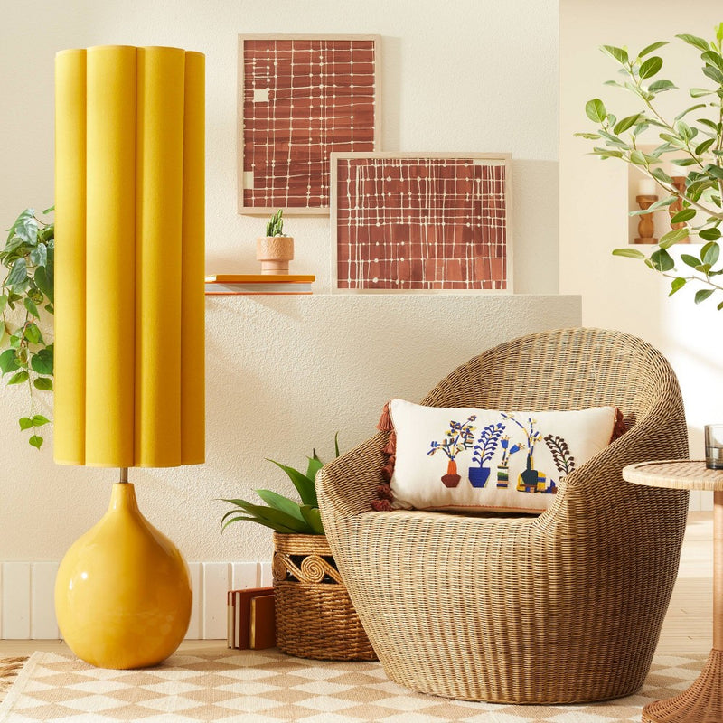 Estero Wicker Accent Chair Natural Brown - Opalhouse designed with Jungalow: Bohemian Rattan Armchair, No Assembly Required (LOCAL PICKUP ONLY)