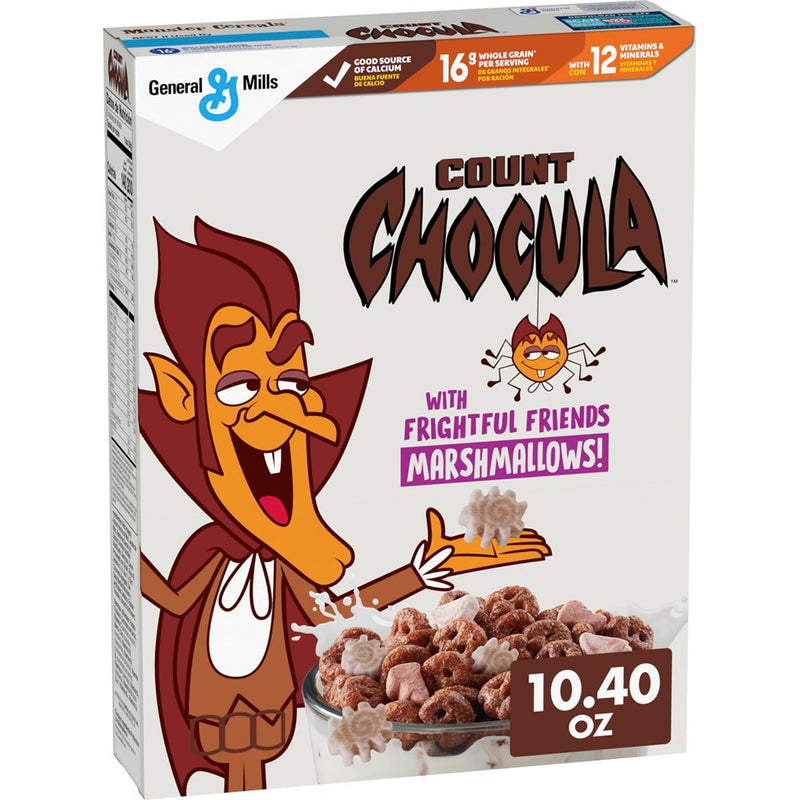 Count Chocula Cereal With Monster Marshmallows, Kids Breakfast Cereal, Limited Edition, Made With Whole Grain, 10.40 Oz