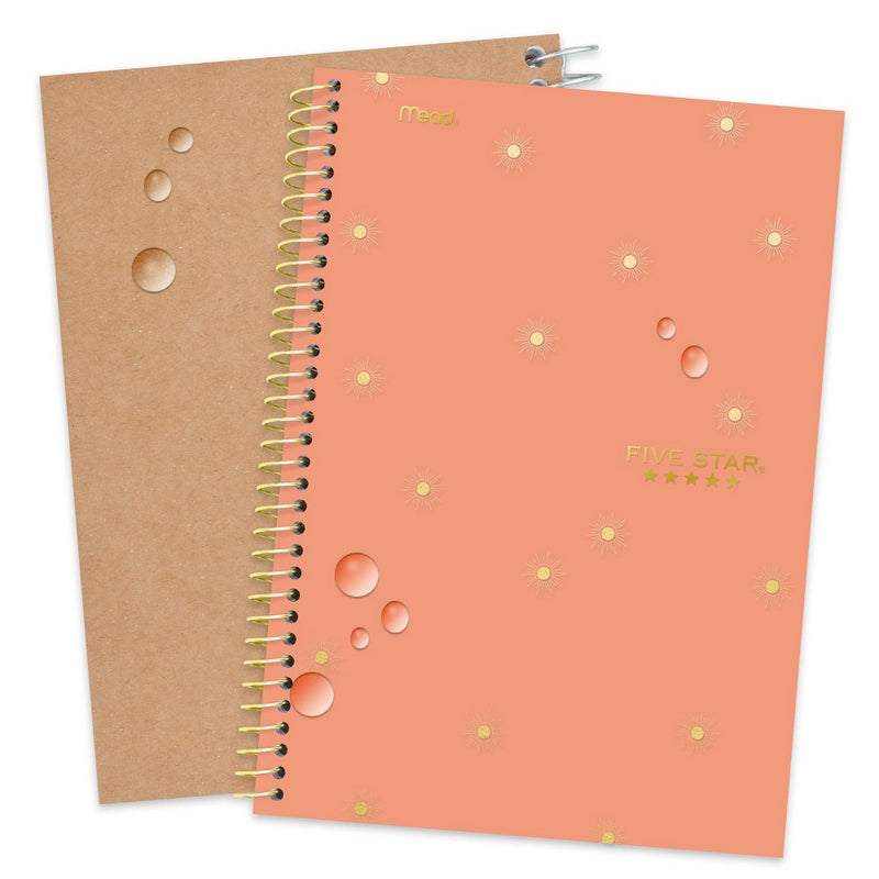 Five Star College Ruled 1 Subject Spiral Notebook Small Sunburst