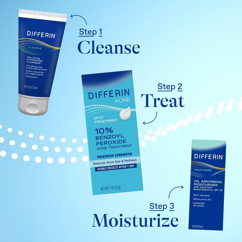 Differin 10% Benzoyl Peroxide Acne Spot Treatment EXP 02/2027