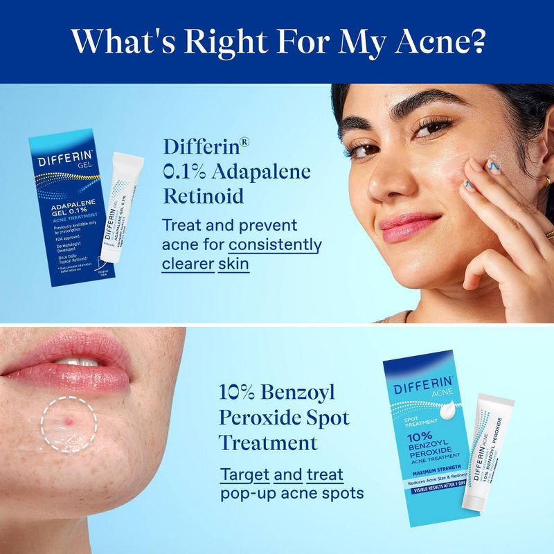 Differin 10% Benzoyl Peroxide Acne Spot Treatment EXP 02/2027
