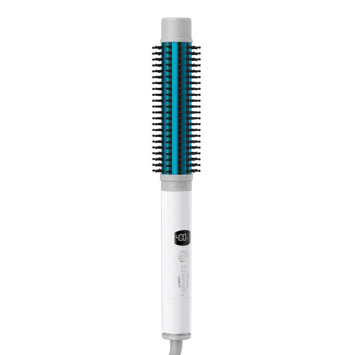 Conair Style Chemistry Round Heating Curling Brush Attachment For Use With Style Chemistry Starter Kit Power Handle - Turquoise Blue - 1"