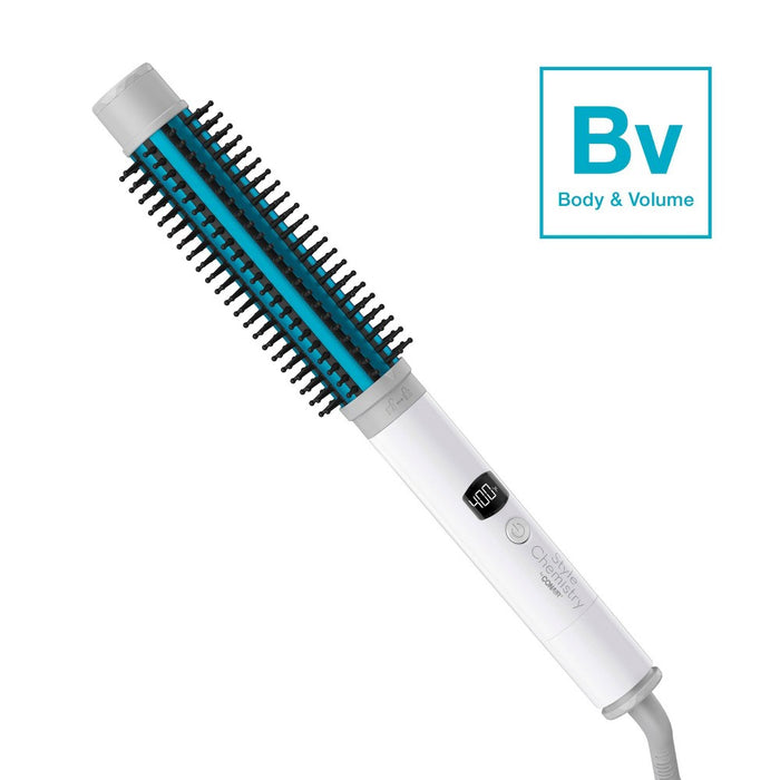Conair Style Chemistry Round Heating Curling Brush Attachment For Use With Style Chemistry Starter Kit Power Handle - Turquoise Blue - 1"
