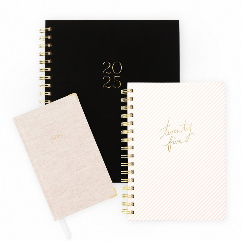 Sugar Paper Essentials 2025 Weekly/Monthly Planner 8.5"x6.5" Pink Stripe