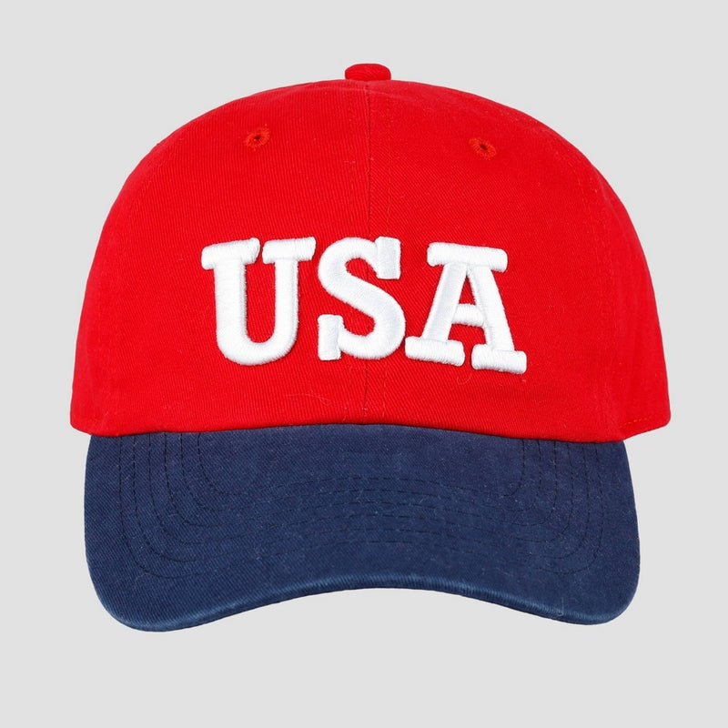 Wemco Men's Cotton Baseball Hat - Red/Blue