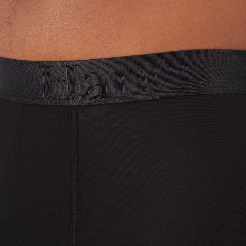 Hanes Originals Premium Men's SuperSoft Boxer Briefs 2pk - Black L