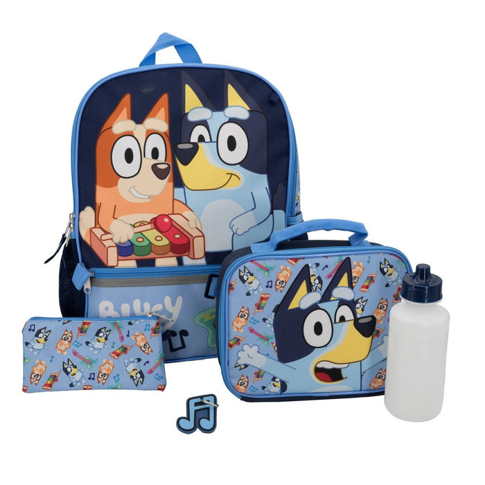 Bluey Kids' 5pc 16" Backpack Set with Lunch Bag