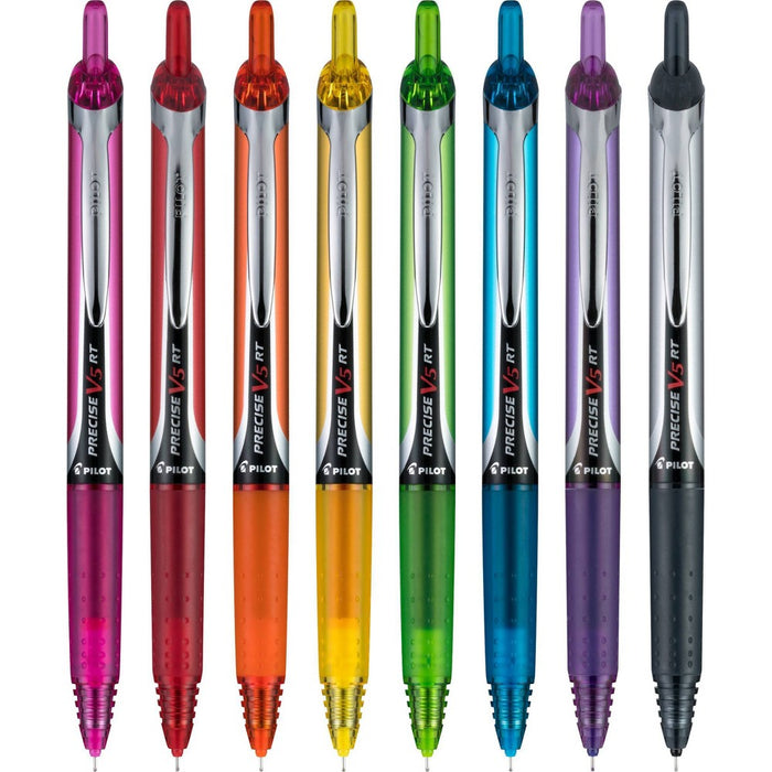 Precise V5 RT 8pk Rollerball Pen Extra Fine Multicolored Ink