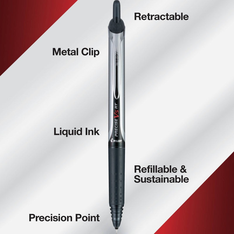 Precise V5 RT 8pk Rollerball Pen Extra Fine Multicolored Ink