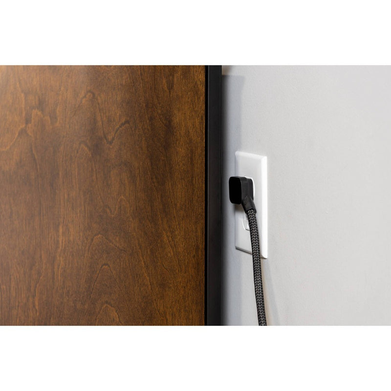 GE 6-Outlet Power Strip 1 USB-A 1 USB-C 15W Shared 6' Braided Cord Black