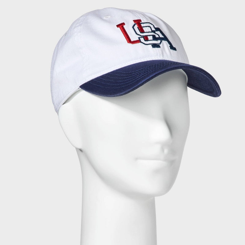 USA Baseball Hat - Mighty Fine Blue/White