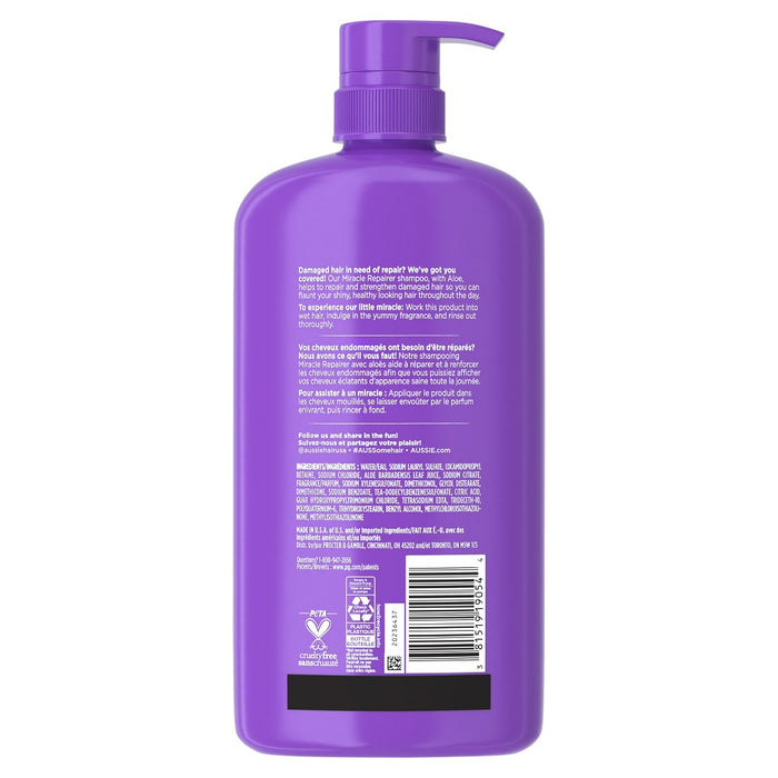 Aussie Miracle Repairer Shampoo with Aloe - 30.4 fl oz
