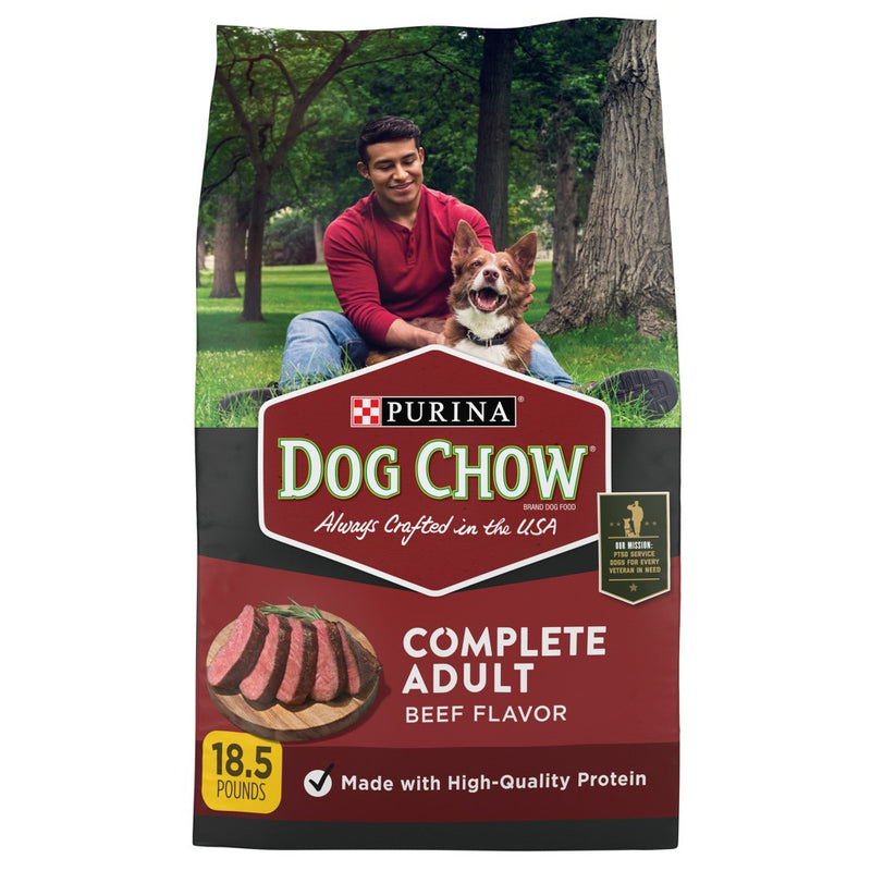 Purina Dog Chow with Real Beef Adult Complete & Balanced Dry Dog Food - 18.5lbs (LOCAL PICKUP ONLY)