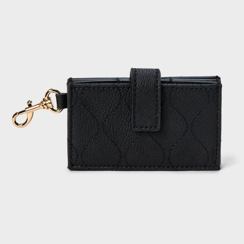 Clip-on Accordion Card Case - Universal Thread Black