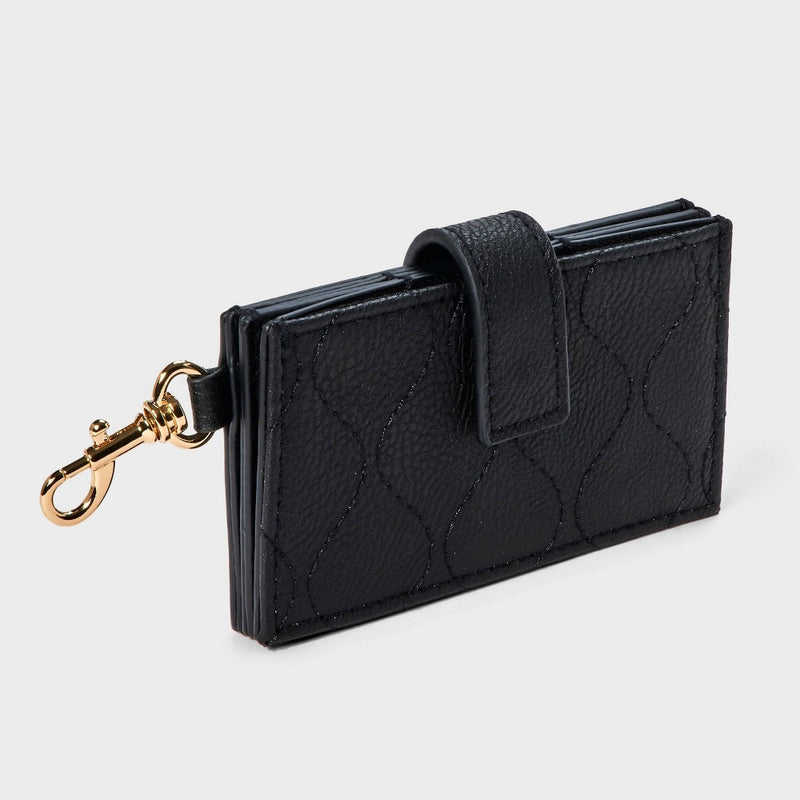 Clip-on Accordion Card Case - Universal Thread Black
