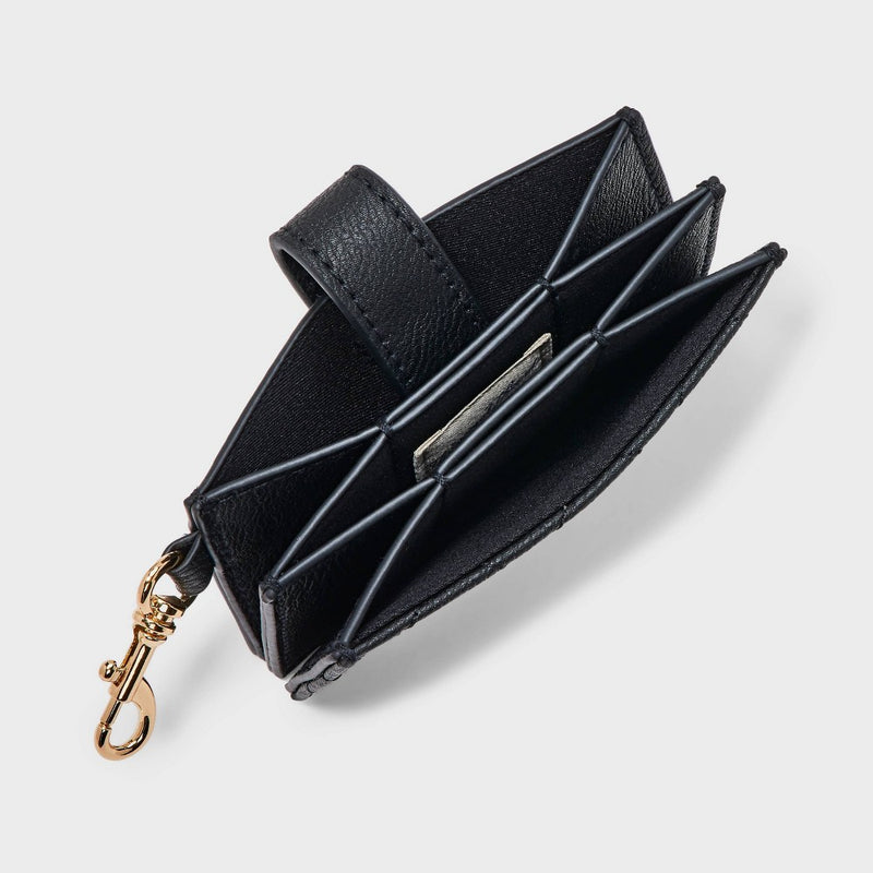 Clip-on Accordion Card Case - Universal Thread Black