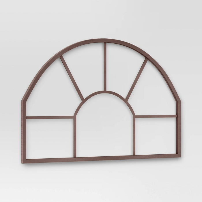 36" x 24" Arch Wall Panel Brown - Threshold: Modern Wood Decor, Horizontal Orientation, No Battery Required