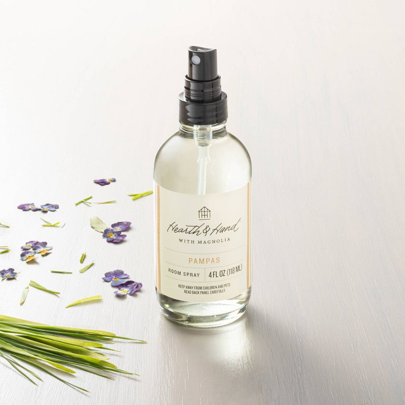 4 fl oz Pampas Room Spray - Hearth & Hand with Magnolia: Amber & Violet Scent, Linen & Pillow Mist
