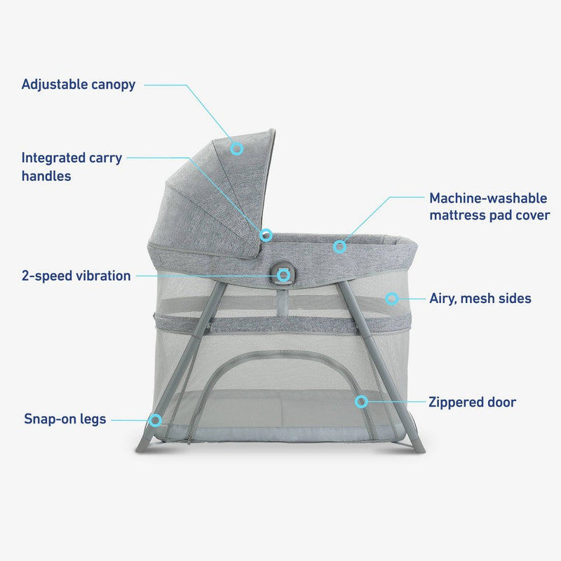Graco Dream More 3-in-1 Travel Bassinet - Gray (LOCAL PICKUP ONLY)