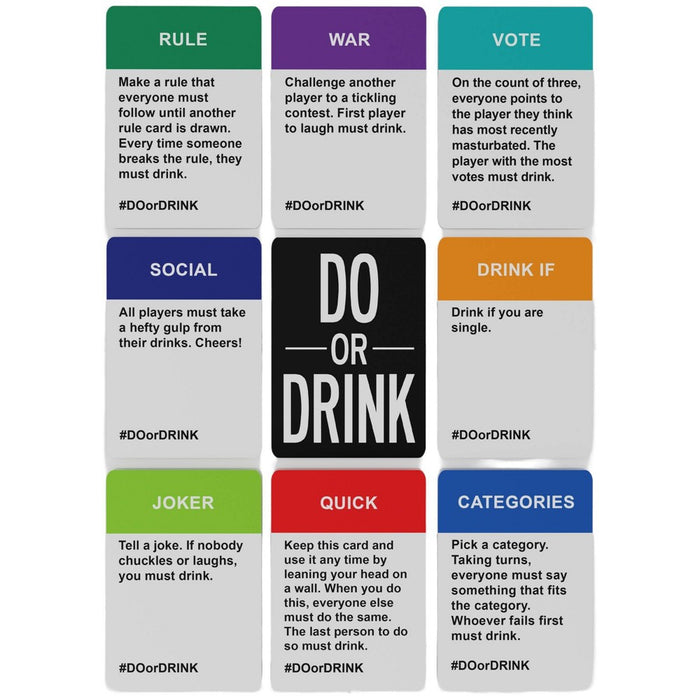 Do or Drink Win or Hydrate Game