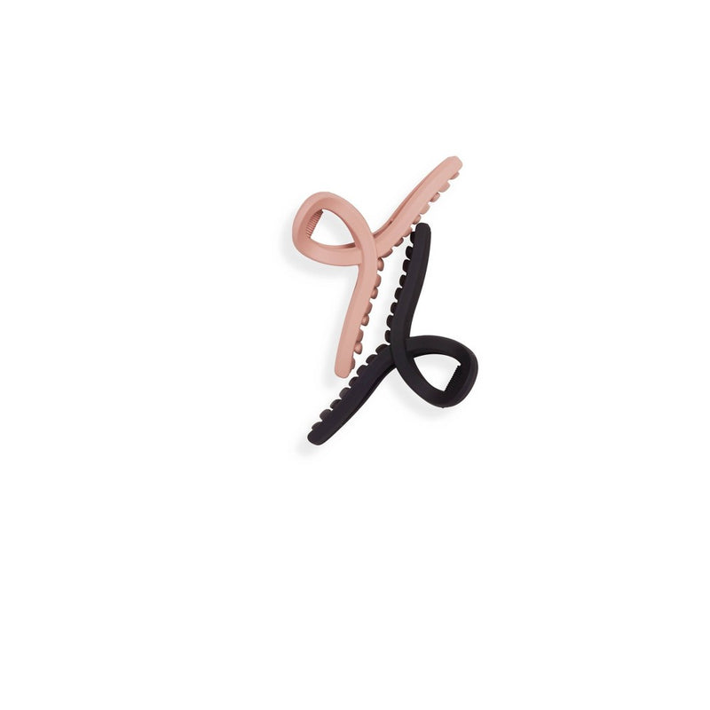 Gimme Beauty Fine Hair Claw Clip - Black - 2ct