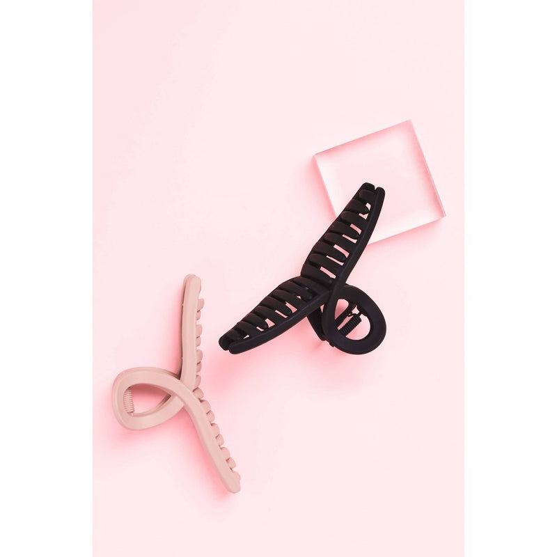 Gimme Beauty Fine Hair Claw Clip - Black - 2ct