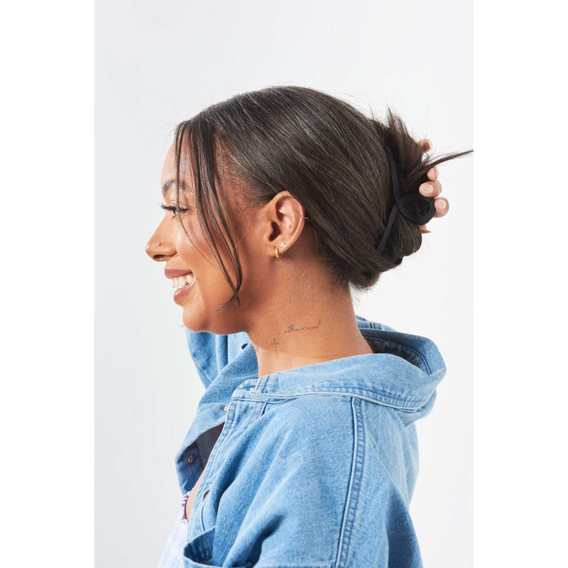Gimme Beauty Fine Hair Claw Clip - Black - 2ct