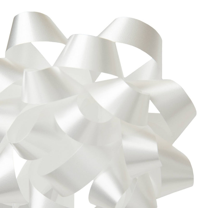 6" Large White Gift Bow - Spritz