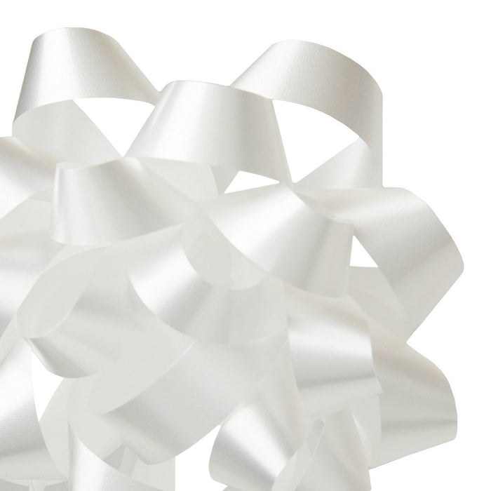 6" Large White Gift Bow - Spritz