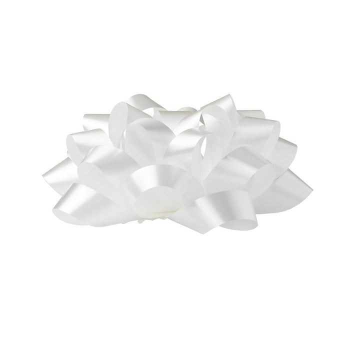 6" Large White Gift Bow - Spritz