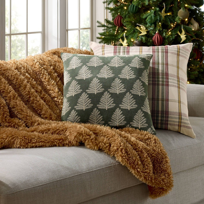 Faux Fur Throw Blanket Dark Tan - Threshold designed with Studio McGee