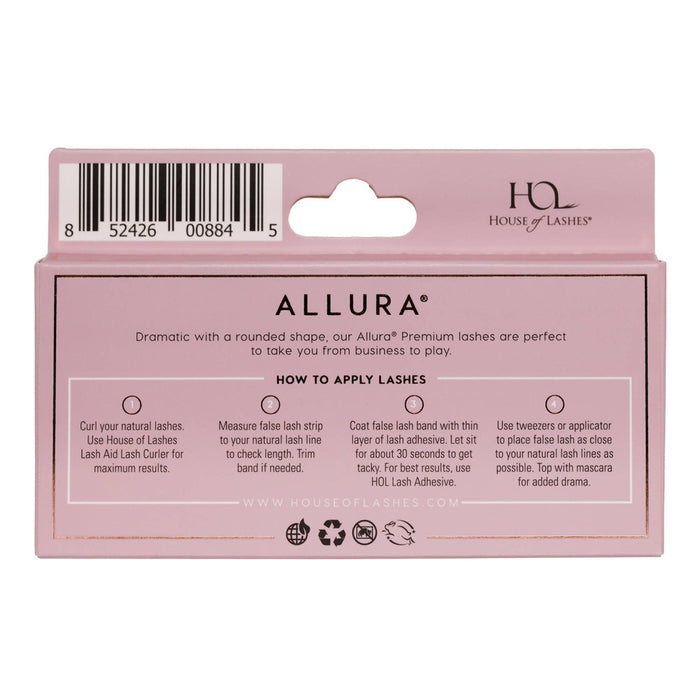House of Lashes Allura Full Volume 100% Cruelty-Free Faux Mink Fibers False Eyelashes - 1pr