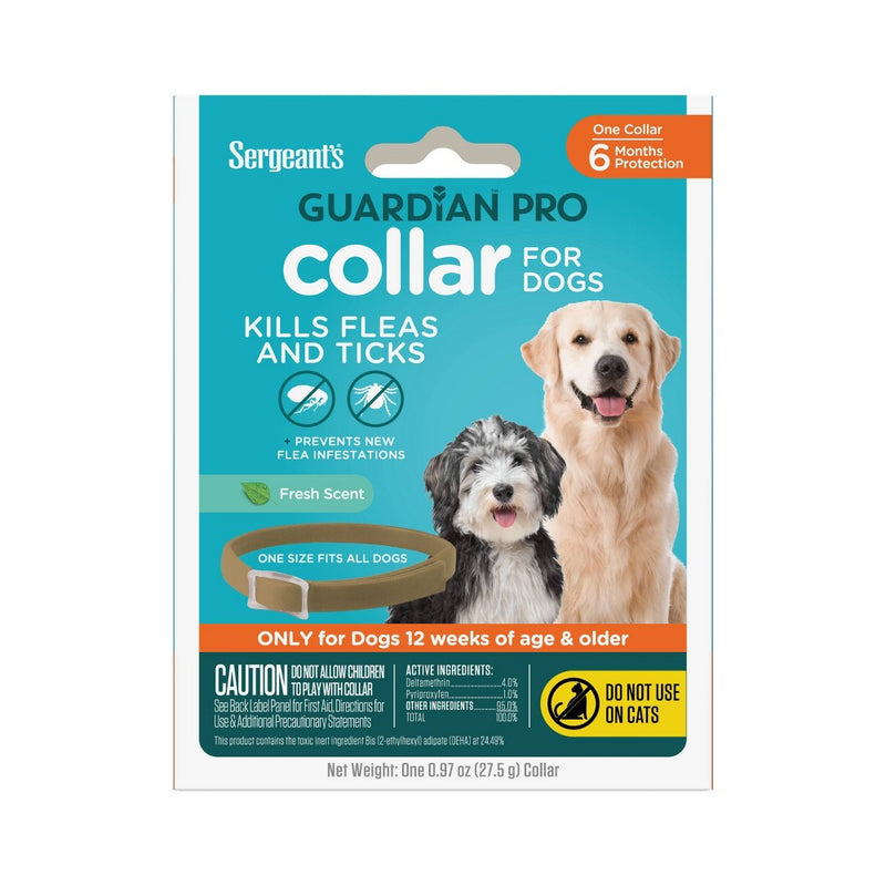 Sergeant's Guardian Pro Flea & Tick Treatment Collar for Dogs