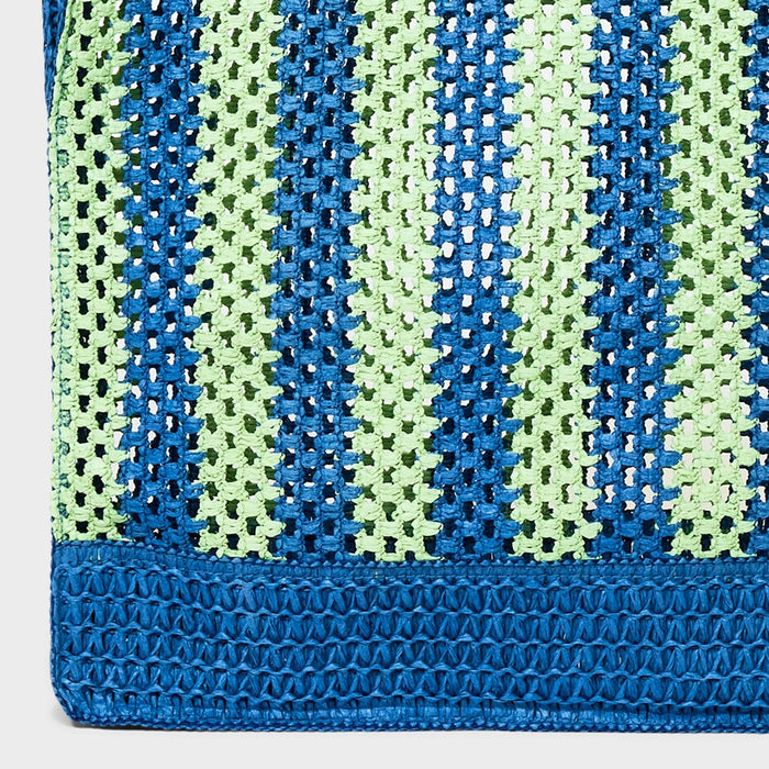 Striped Straw Crochet Tote Handbag - Universal Thread Blue/Green