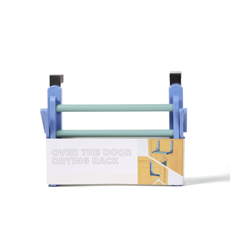 Over the Door Clothes Drying Rack Green/Blue - Bullseye's Playground